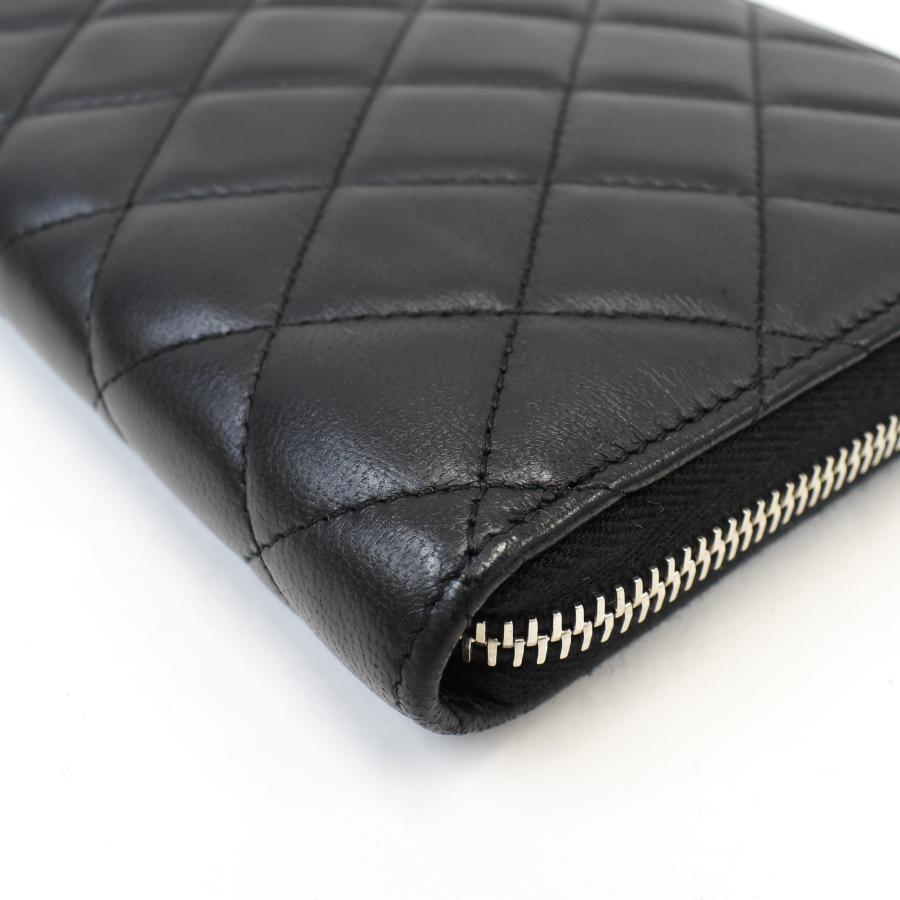 マトラッセ シャネル オーガナイザー 長財布 A48982 ラムスキン レザー