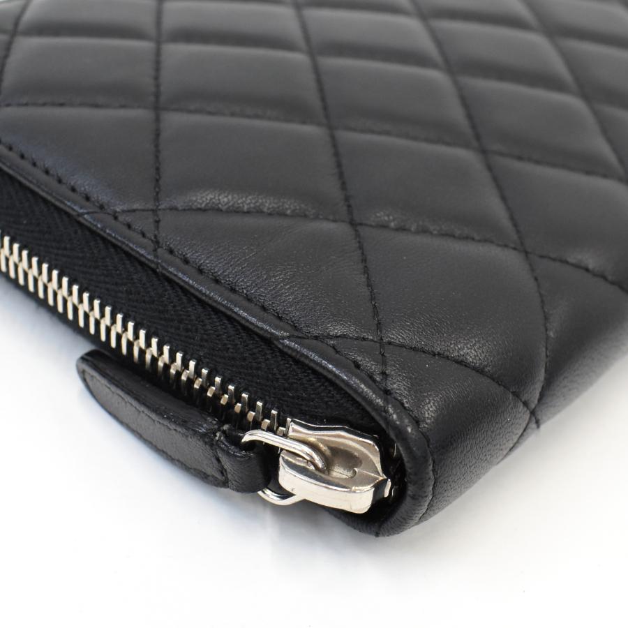 マトラッセ シャネル オーガナイザー 長財布 A48982 ラムスキン レザー