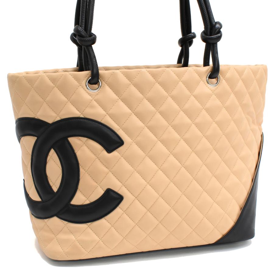 CAMBON シャネル カンボンライン ラージ トートバッグ ショルダー