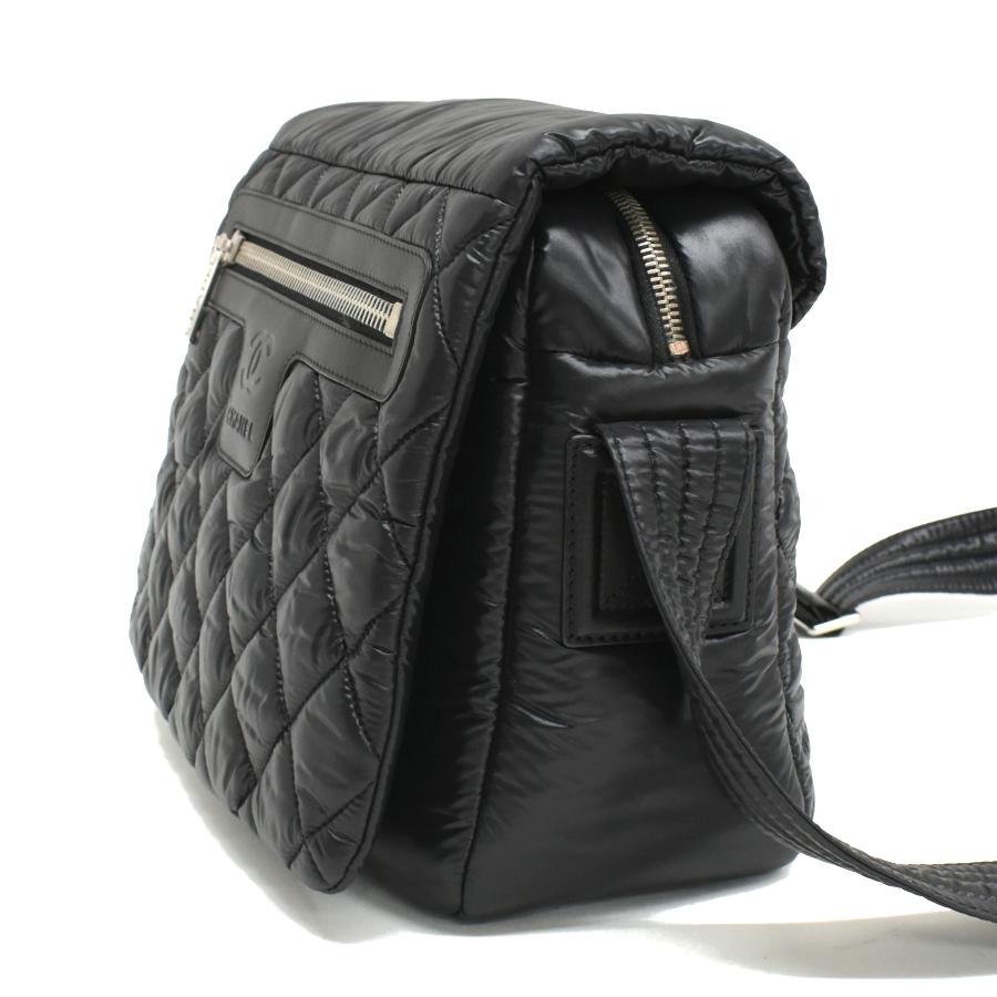 CHANEL シャネル コココクーン ココマーク キルティング ナイロン ショルダーバッグ ブラック A48616 シャネル CHANEL メッセンジャーバッグ コココクーン ショルダーバッグ