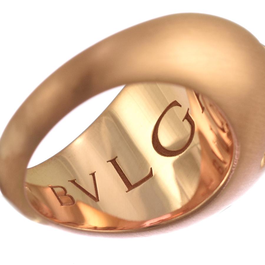 BVLGARI（ブルガリ） 新品同様 カボション リング 指輪 K18ピンク