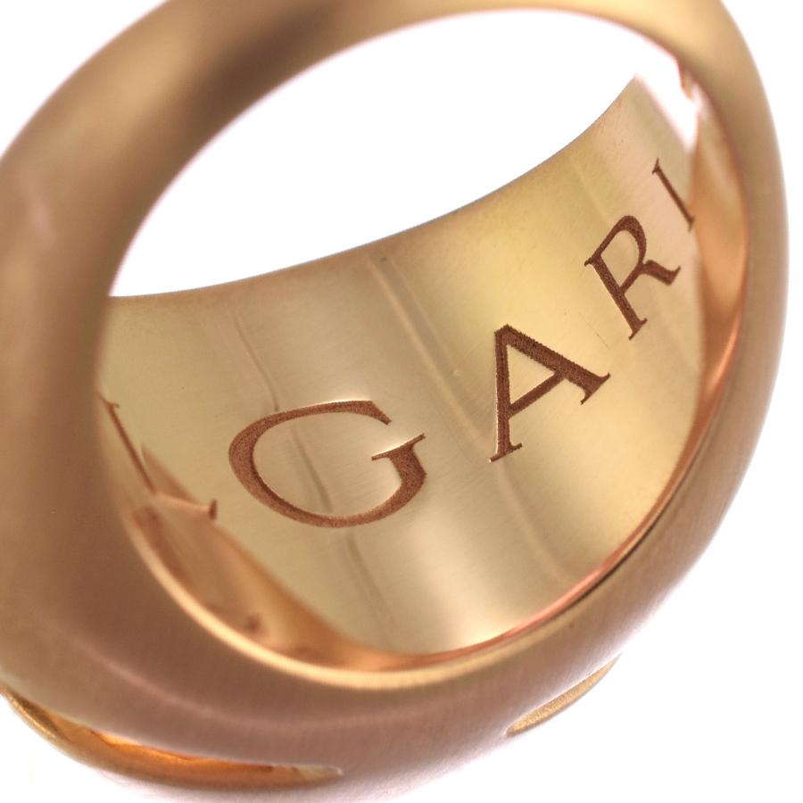 BVLGARI（ブルガリ） 新品同様 カボション リング 指輪 K18ピンク 