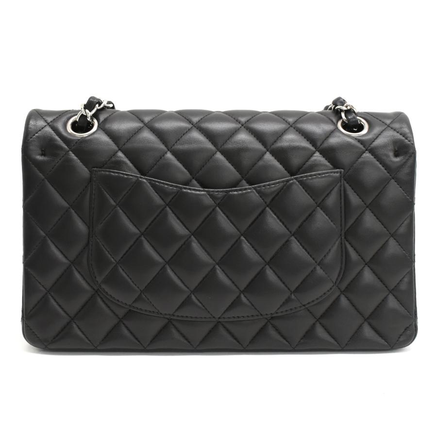 新品同様 シャネル マトラッセ25 チェーン ショルダーバッグ A01112 ラムスキン ブラック CHANEL Matelasseの画像