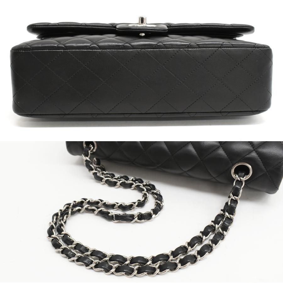 新品同様 シャネル マトラッセ25 チェーン ショルダーバッグ A01112 ラムスキン ブラック CHANEL Matelasseの画像