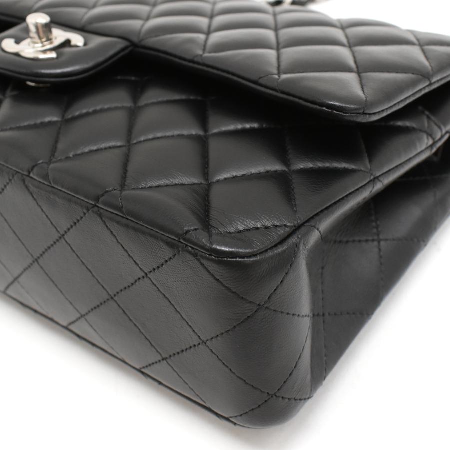 新品同様 シャネル マトラッセ25 チェーン ショルダーバッグ A01112 ラムスキン ブラック CHANEL Matelasseの画像