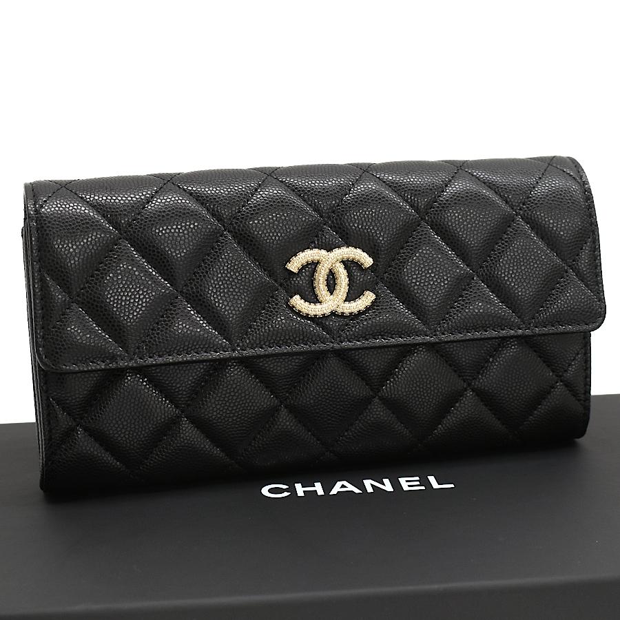 キャビアスキン 未使用品 シャネル チェーンココマーク マトラッセ