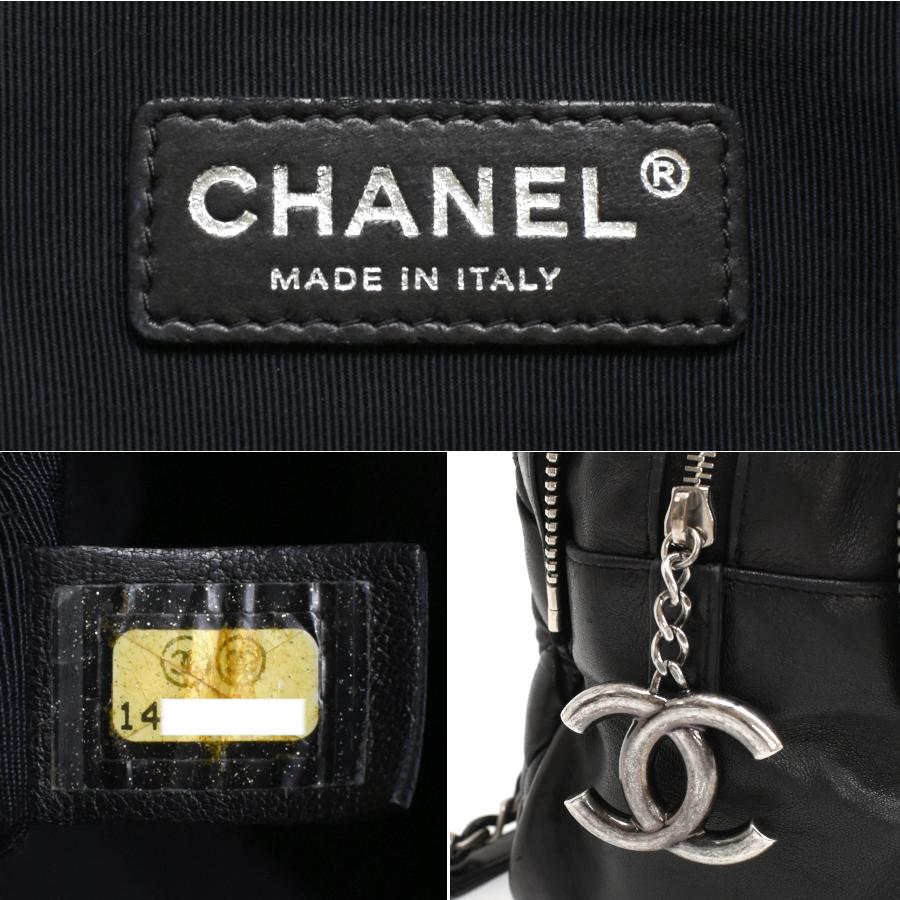 CHANEL（シャネル） バブルキルト Wファスナー チェーンバッグ