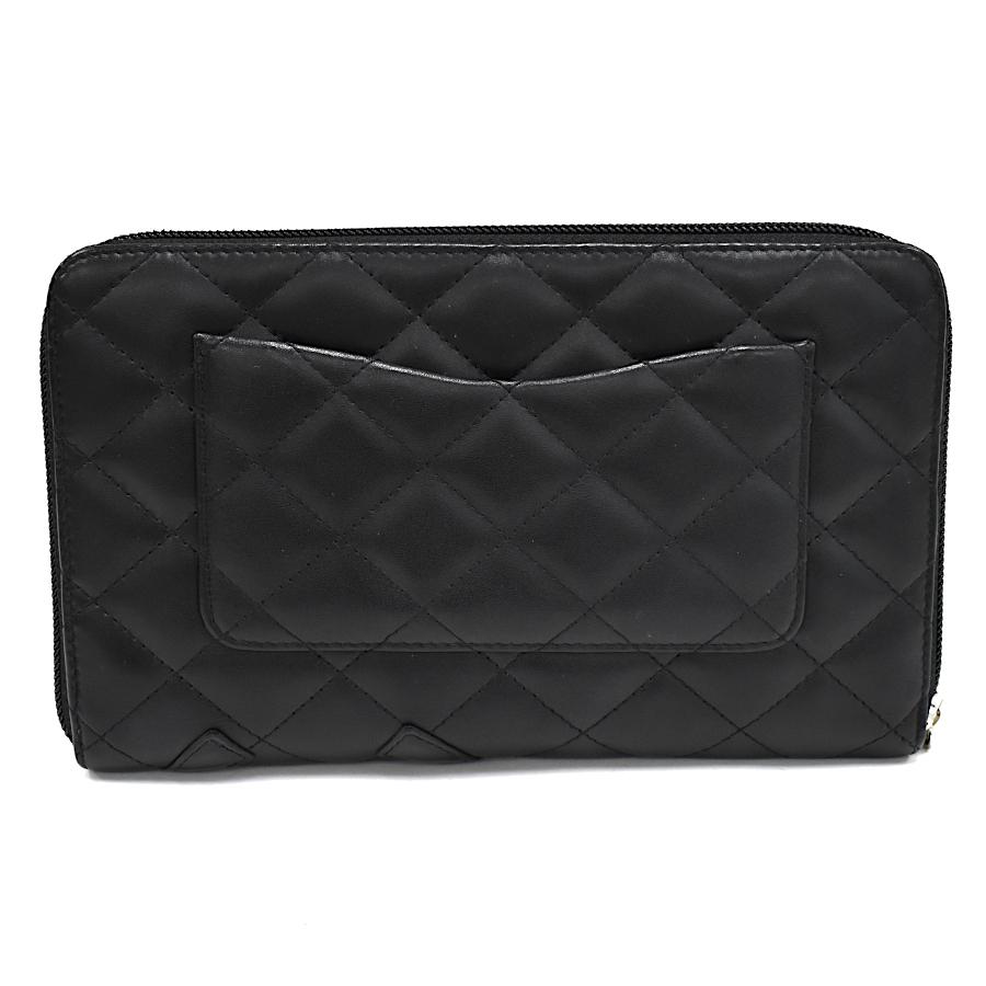 CAMBON シャネル カンボンライン ラージ ロング ジップ ウォレット 長