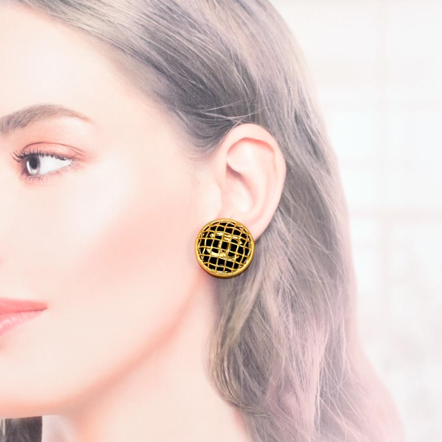 CHANEL（シャネル） ココマーク ラウンド イヤリング GP ゴールド 