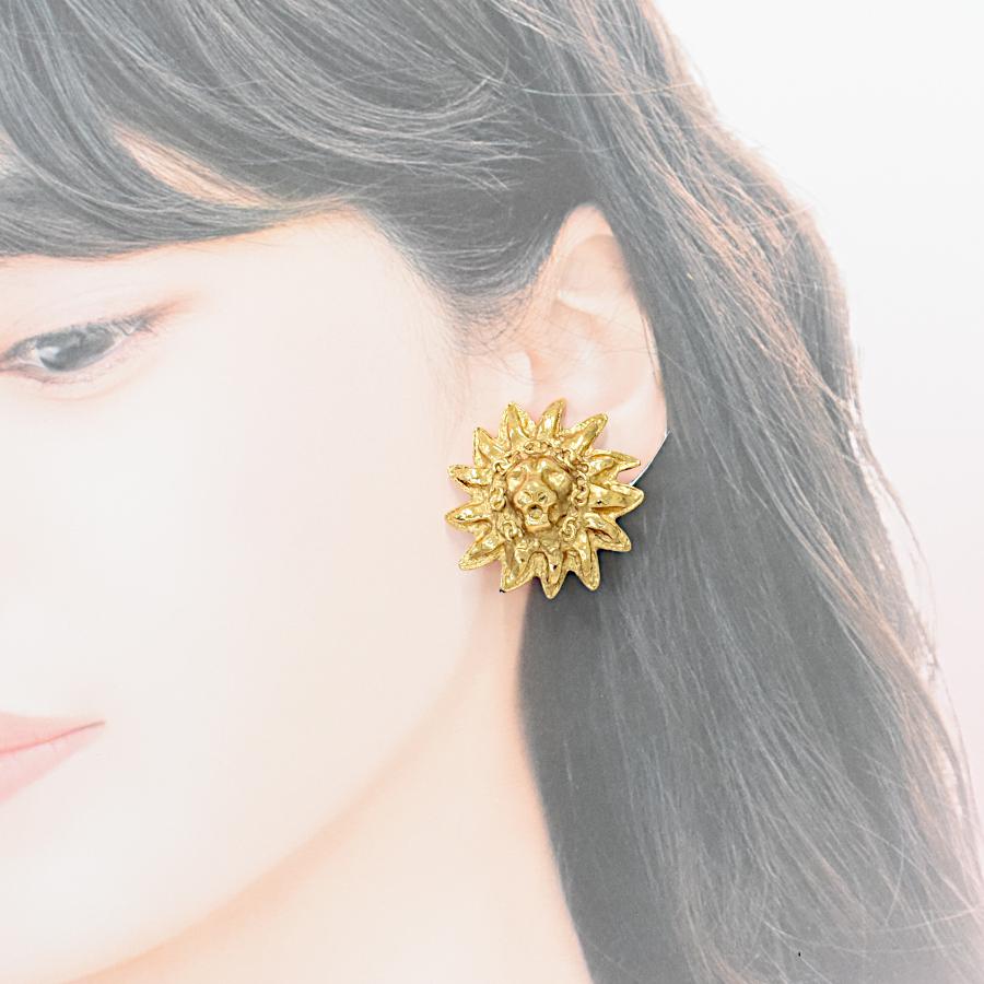 CHANEL（シャネル） イヤリング ライオンモチーフ ココマーク GP 
