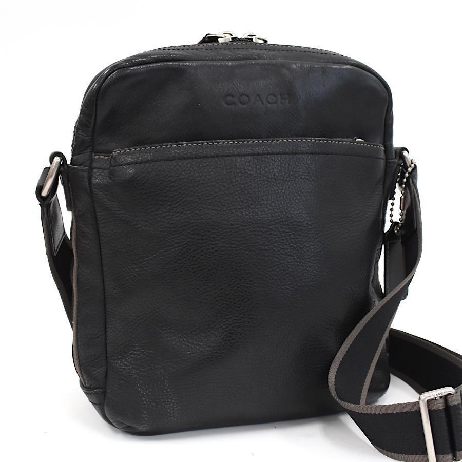 1点限定 コーチ ヘリテージ ウェブ レザー フライトバッグ ショルダー  