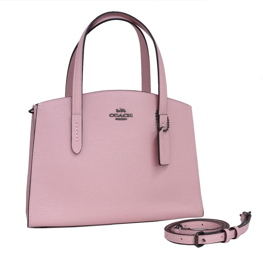 新品同様 コーチ チャーリーキャリーオール28 2WAYバッグ 29529 ピンク  
