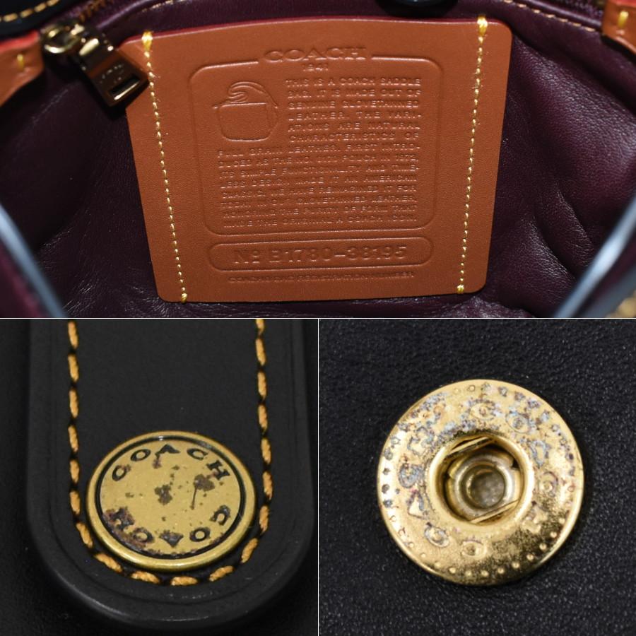 COACH コーチ ショルダーバッグ ティーローズ アップリケ サドルバッグ 