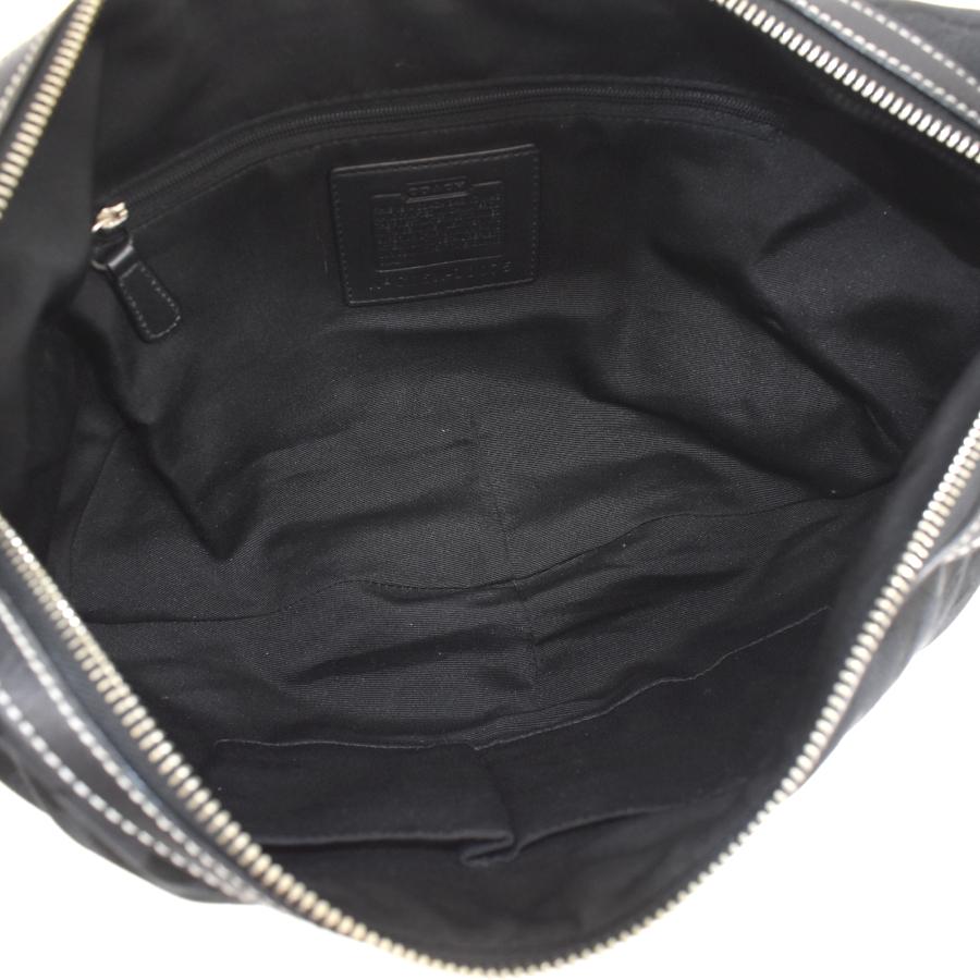 ゆずCOACH ブラックレザー ショルダーバッグ COACH 【並行輸入品】コーチ バッグ メンズ ショルダーバッグ 斜