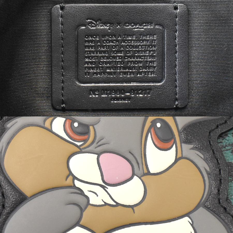COACH（コーチ） ディズニー クラッチバッグ 91217 PVC ブラック