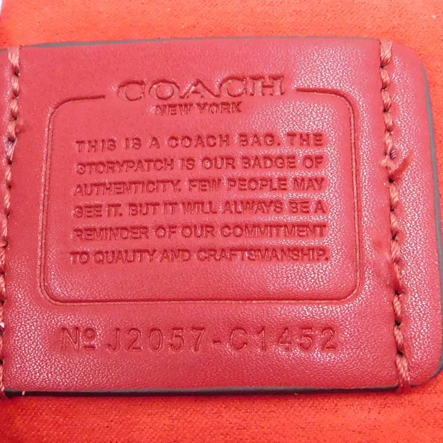 COACH（コーチ） 新品同様 ショルダーバッグ C1452 ピンク系 PVCレザー×レザー シグネチャー お洒落 お出掛け : メルキャスト ...
