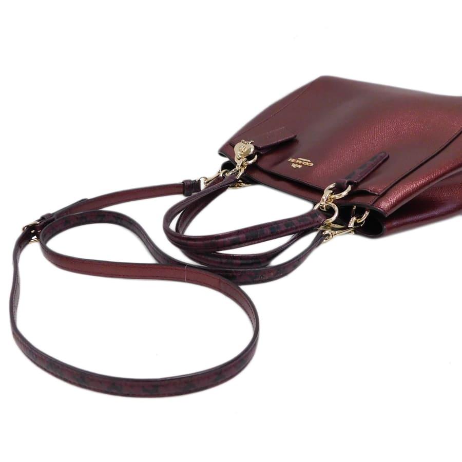 COACH（コーチ） 新品同様 スモール・2wayバッグ F55517 ボルドー系