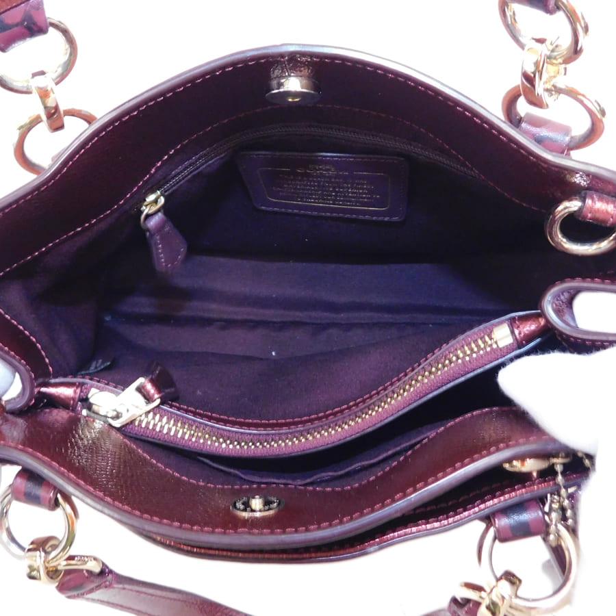 COACH（コーチ） 新品同様 スモール・2wayバッグ F55517 ボルドー系