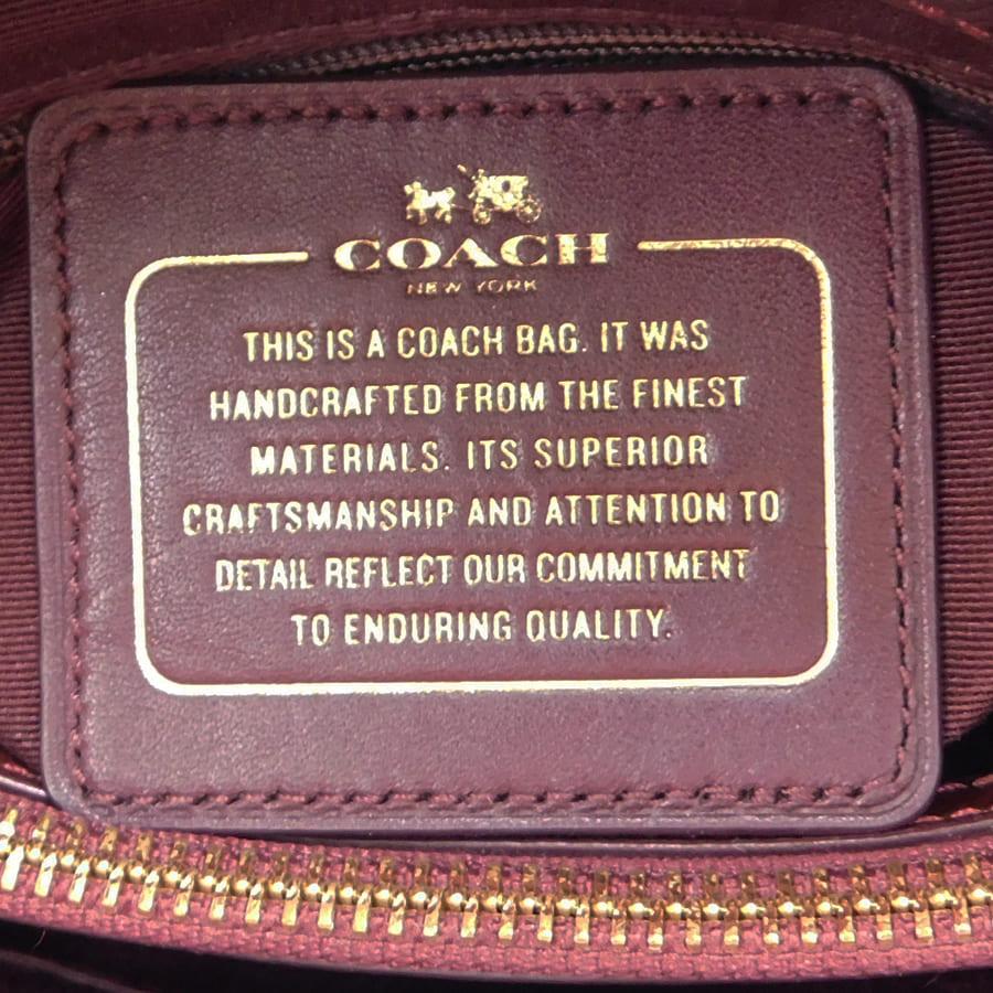 COACH（コーチ） 新品同様 スモール・2wayバッグ F55517 ボルドー系 