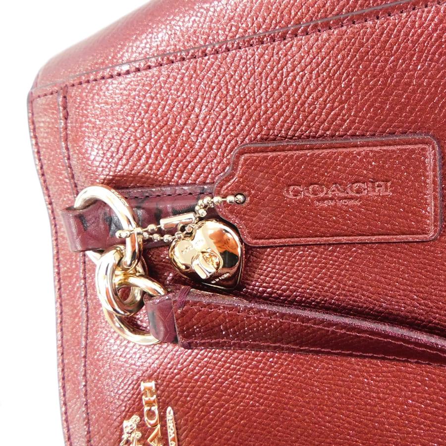 COACH（コーチ） 新品同様 スモール・2wayバッグ F55517 ボルドー系 