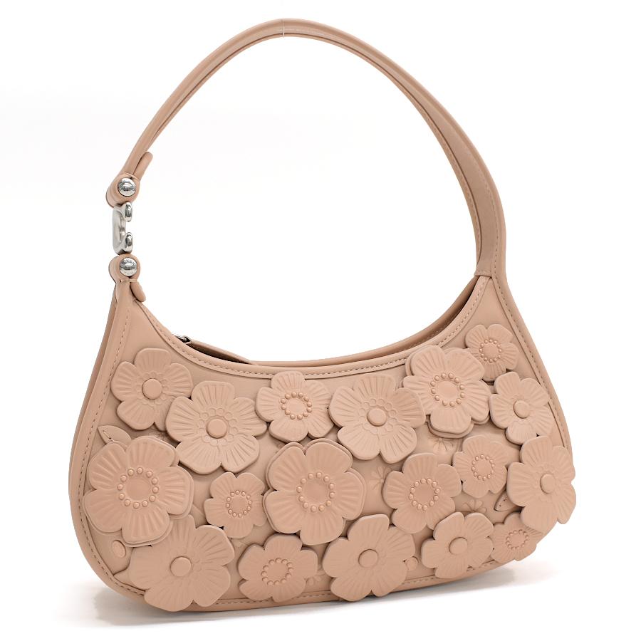 COACH レザー ショルダーバッグ ピンク/ベージュ コーチ COACH コーチ レザーバッグ COACH アウトレット レザー