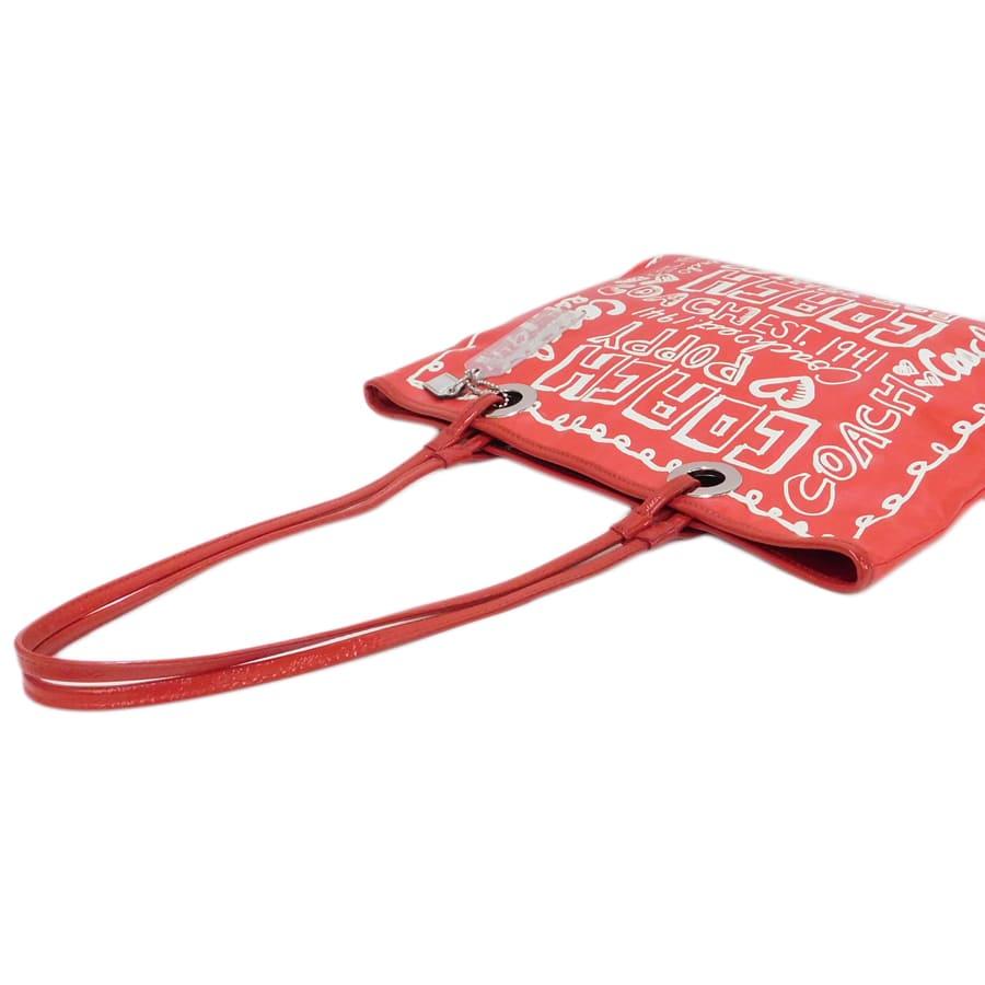 現行 コーチ トートバッグ ホースアンドキャリッジ PVC 肩掛け 赤 COACH（コーチ） バッグ トートバッグ COACH C4061 1941レッド ホース