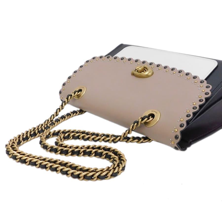 COACH（コーチ） 新品同様 チェーン ショルダーバッグ 74090 レザー