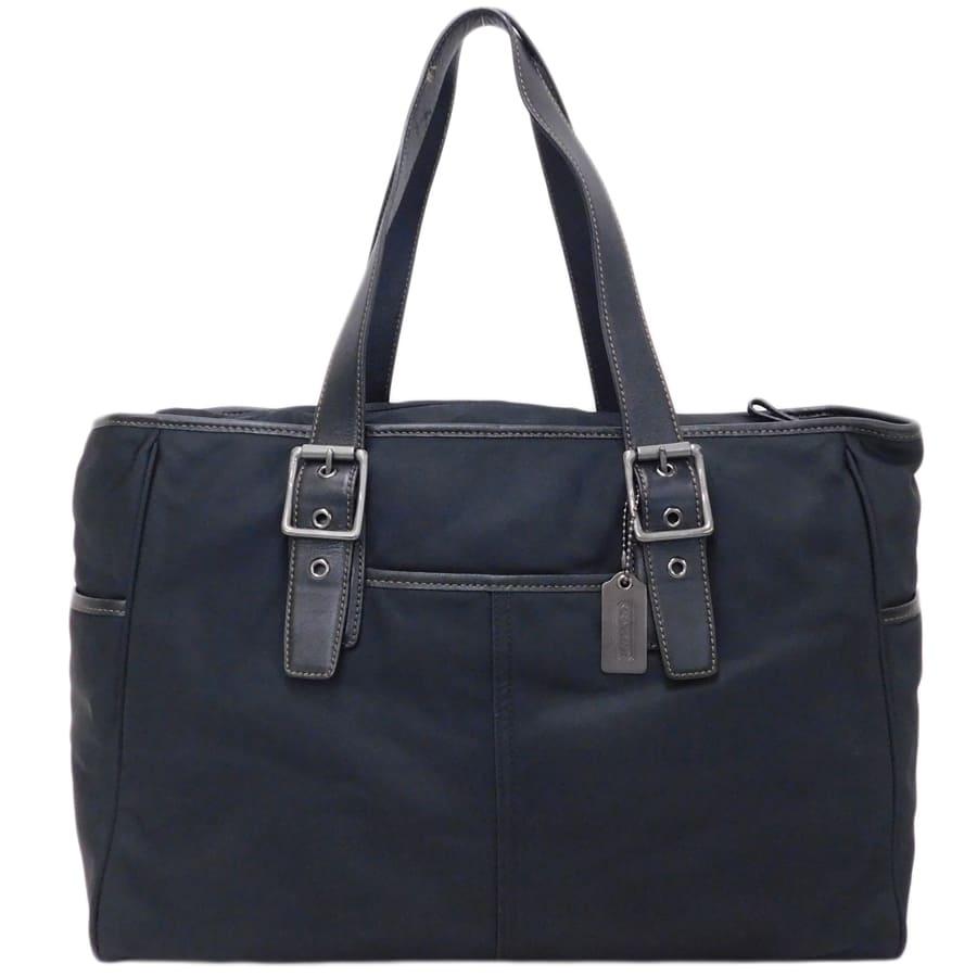 COACH（コーチ） ハンドバッグ 6458 ブラック系 ナイロン×レザー お 