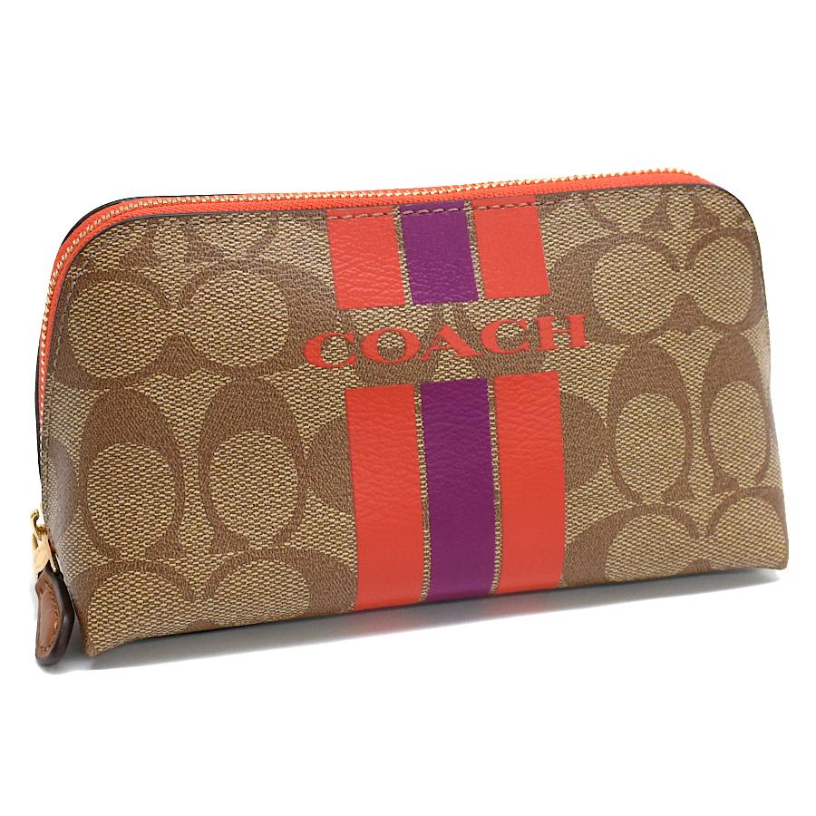 COACH（コーチ） 新品同様 ポーチ F66193 シグネチャー コーテッド 