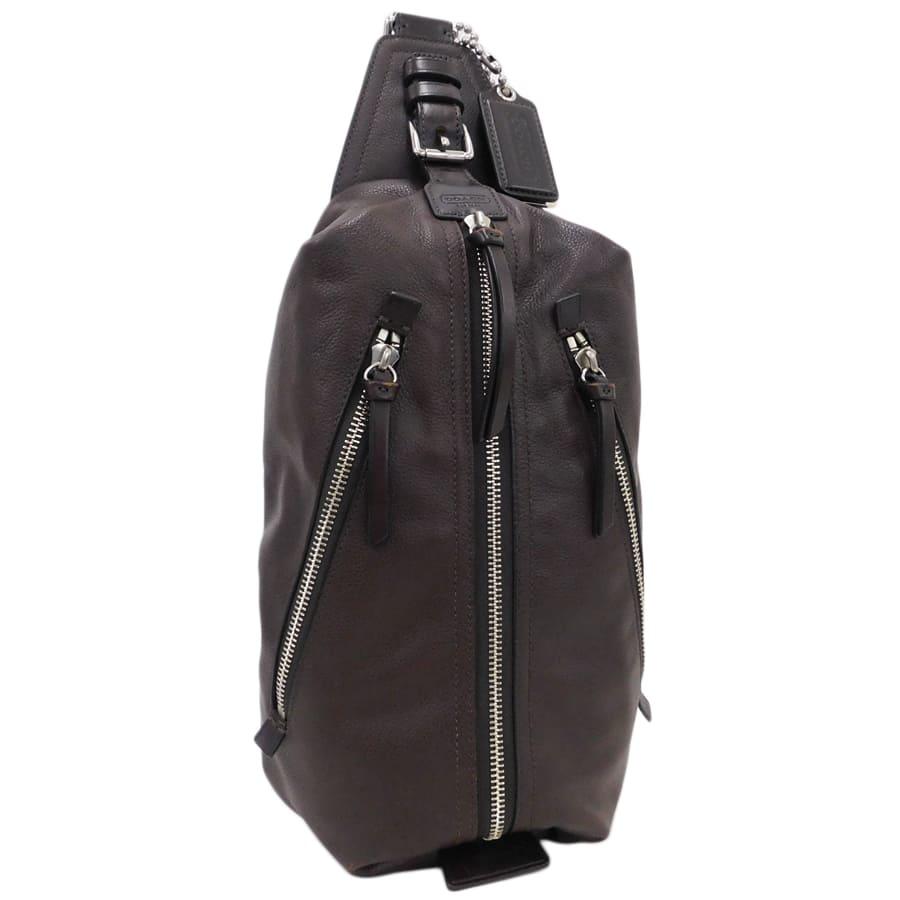 COACH（コーチ） 新品同様 ボディバッグ 70360 ブラウン系 レザー 斜め