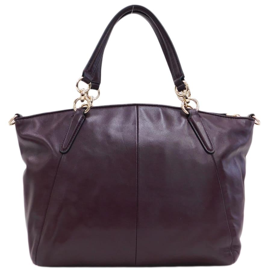 COACH（コーチ） 新品同様 2wayバッグ F56848 ボルドー系 レザー 