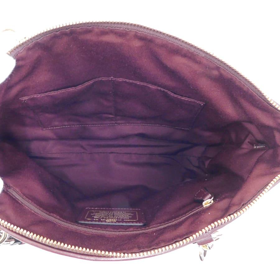 COACH（コーチ） 新品同様 2wayバッグ F56848 ボルドー系 レザー 