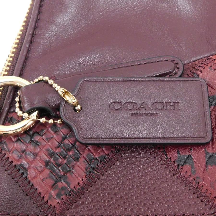 COACH（コーチ） 新品同様 2wayバッグ F56848 ボルドー系 レザー 