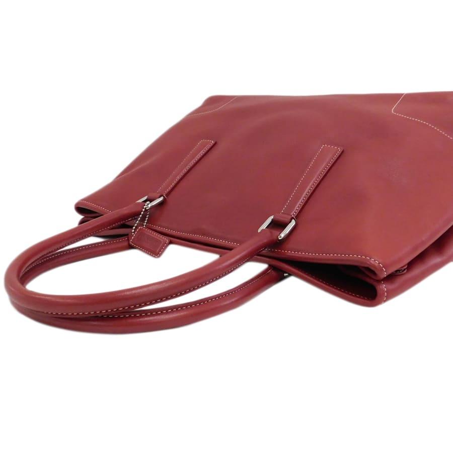 COACH（コーチ） トートバッグ 7757 レッド系 レザー レディース