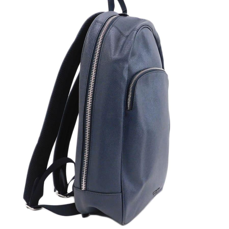 COACH（コーチ） 新品同様 リュック F72512 ネイビー系 レザー メンズ