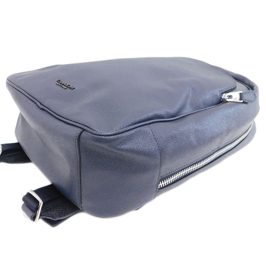 COACH（コーチ） 新品同様 リュック F72512 ネイビー系 レザー メンズ
