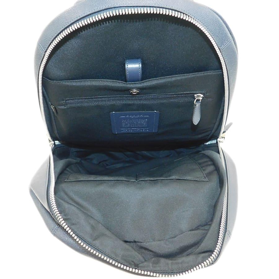 COACH（コーチ） 新品同様 リュック F72512 ネイビー系 レザー メンズ