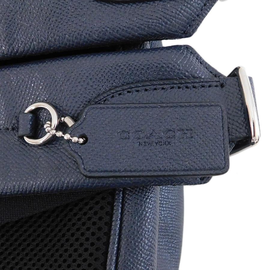 COACH（コーチ） 新品同様 リュック F72512 ネイビー系 レザー メンズ