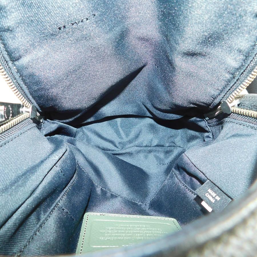 COACH（コーチ） ボディバッグ 72112 カーキ×ブラック系 レザー 