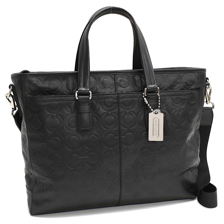 【COACH】コーチ　ビジネスバッグ　ブラック　黒　オプアート　レザー COACH（コーチ） オプアート 2way ビジネス トートバッグ 70253 レザー