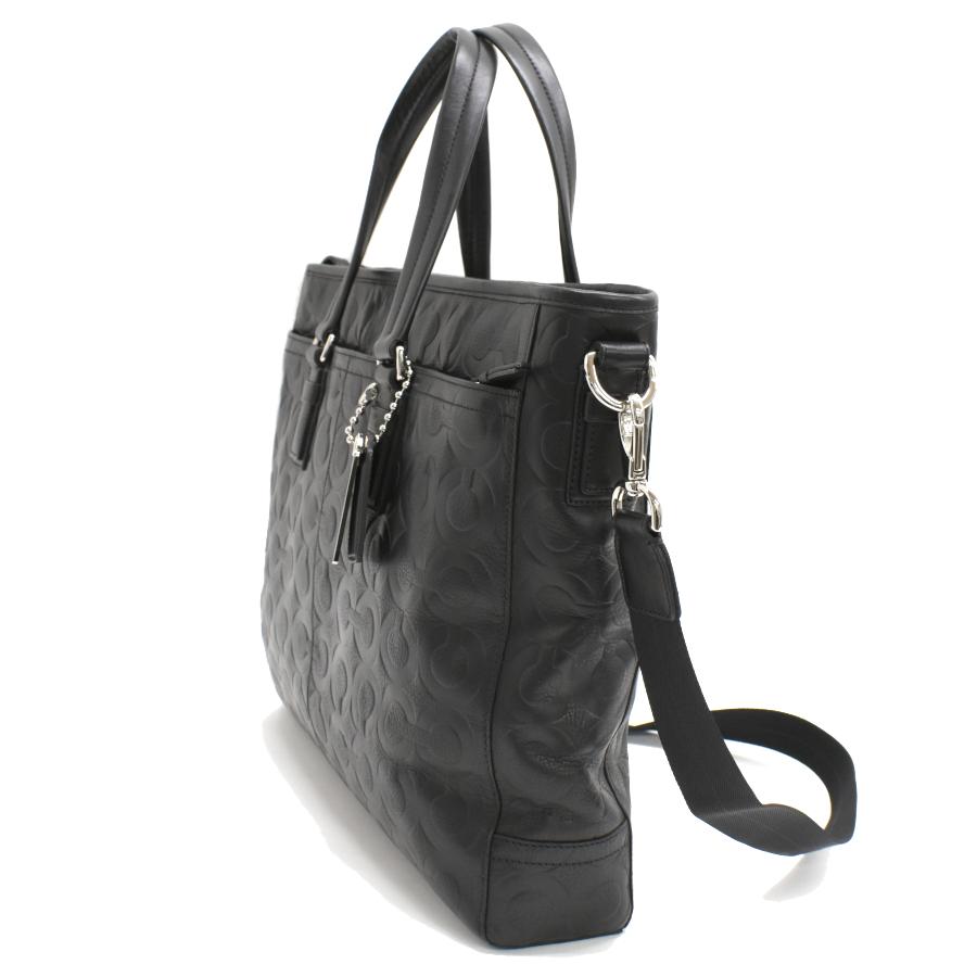 COACH（コーチ） オプアート 2way ビジネス トートバッグ 70253 レザー
