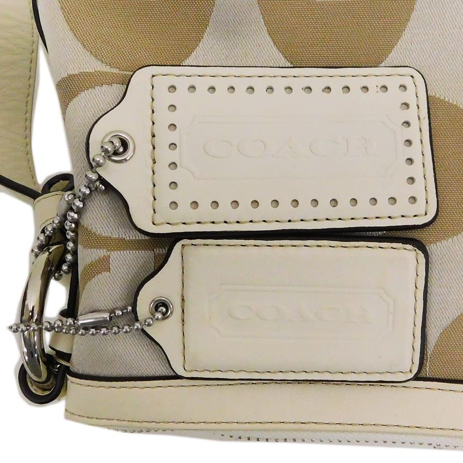 COACH シグネチャー ハンドバッグ ポーチ COACH（コーチ） ショルダーバッグ F19742 ホワイト系 シグネチャー