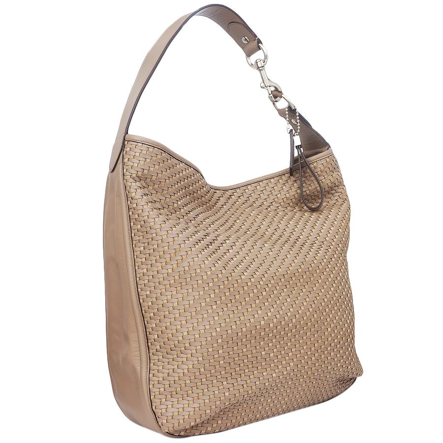 COACH（コーチ） ショルダーバッグ トートバッグ レザー 編み込み 