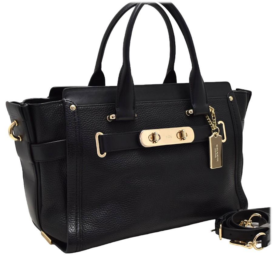 COACH（コーチ） 2WAYバッグ スワッガー キャリーオール 34408 レザー 