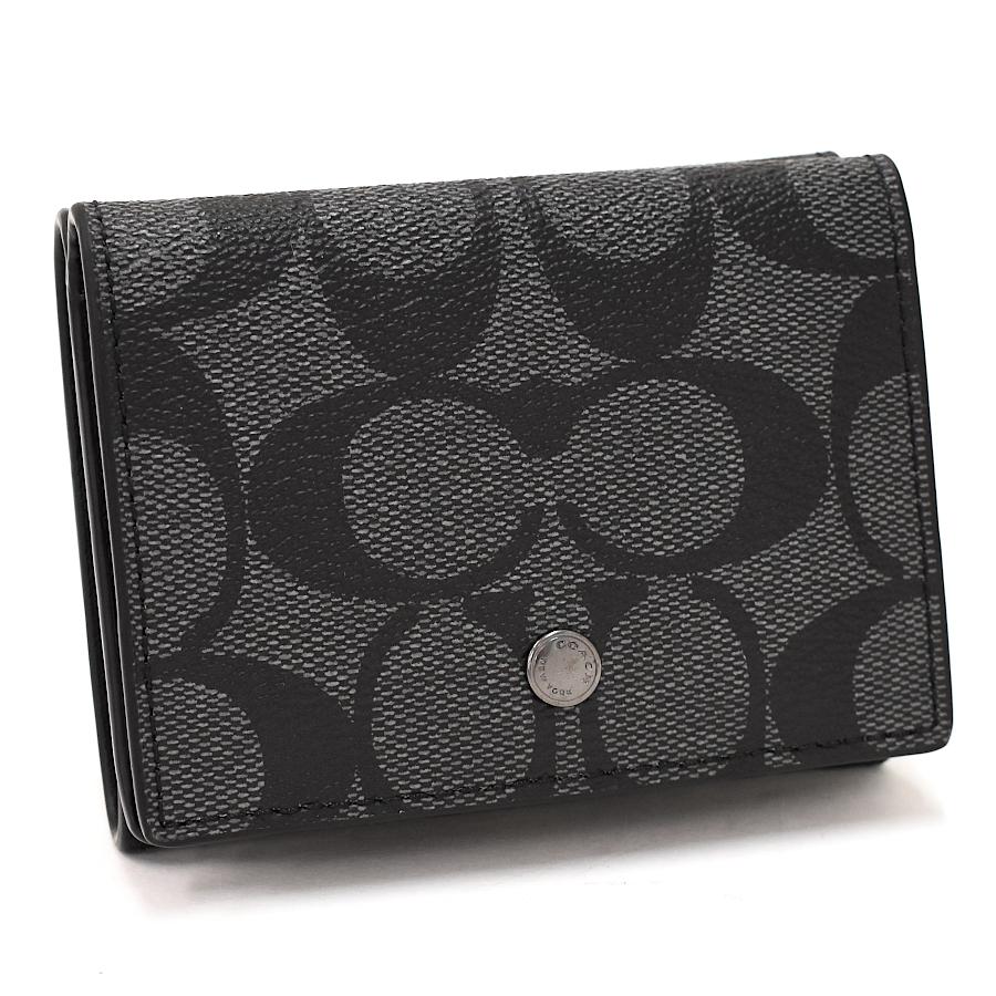 COACH（コーチ） 三つ折り財布 77928 シグネチャー キャンバス