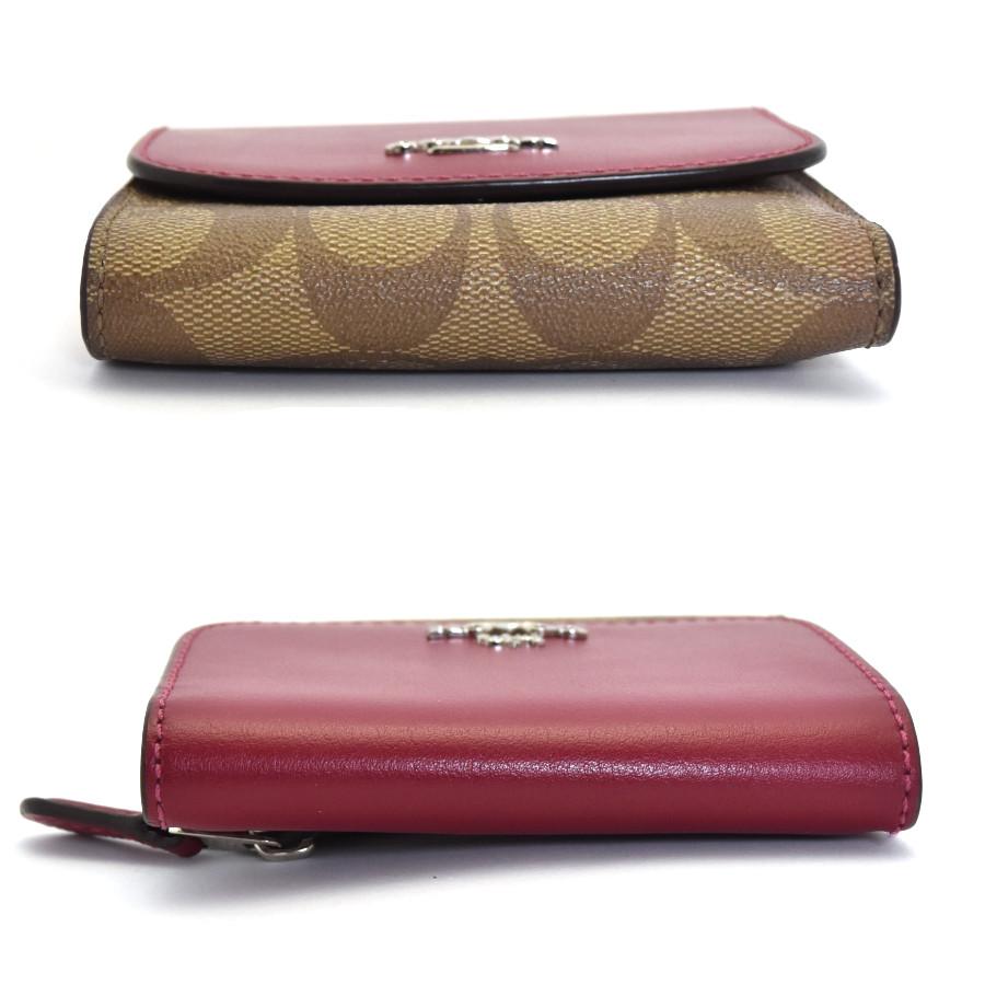 【本物保証】 超美品 コーチ COACH F87589 シグネチャー ホック付三つ折り財布 PVC レザー ベージュ 楽天市場】【本物保証】 超美品 コーチ COACH F87589 シグネチャー