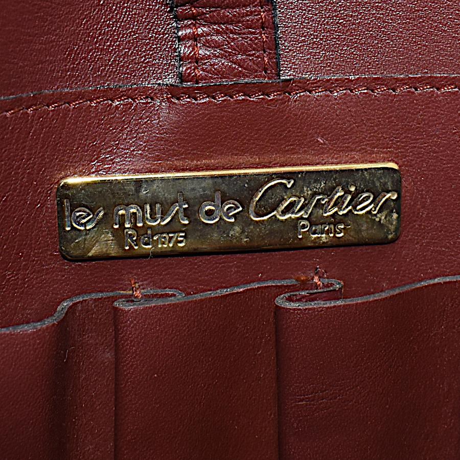 カルティエ ショルダーバッグ クロスボディ マストライン レザー ボルドー MUST DE CARTIER カルティエ ショルダーバッグ クロスボディ マスト