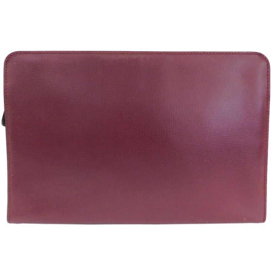 カルティエ Cartier マストライン レザー クラッチバッグ ボルドー Cartier（カルティエ） クラッチバッグ マストライン カード付