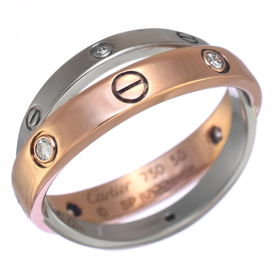 LOVE（Cartier） カルティエ ビーラブ リング 指輪 K18 ピンク