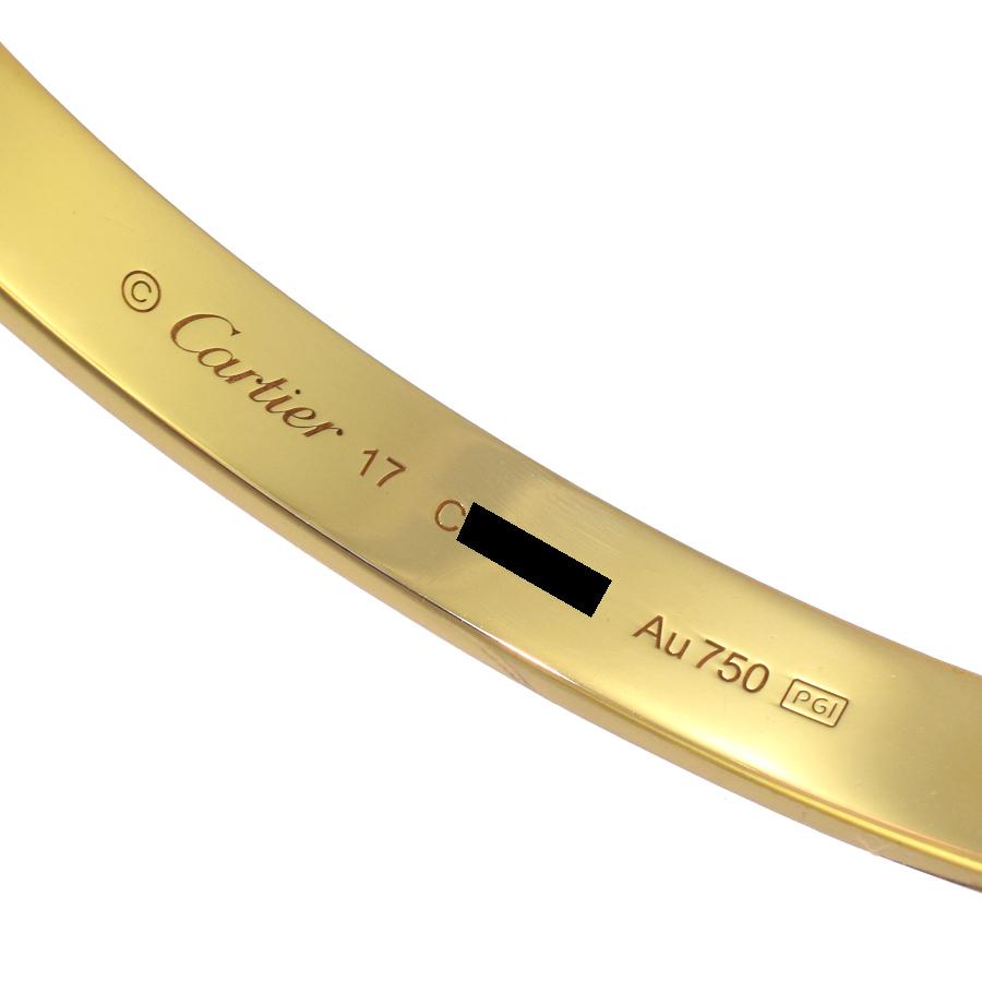 LOVE(Cartier) 新品同様 LOVE ラブ ブレスレット オープン LOVE(Cartier) 新品同様 LOVE ラブ ブレスレット オープン
